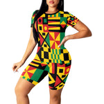 KENTE BUTAN Women's Short Yoga Set