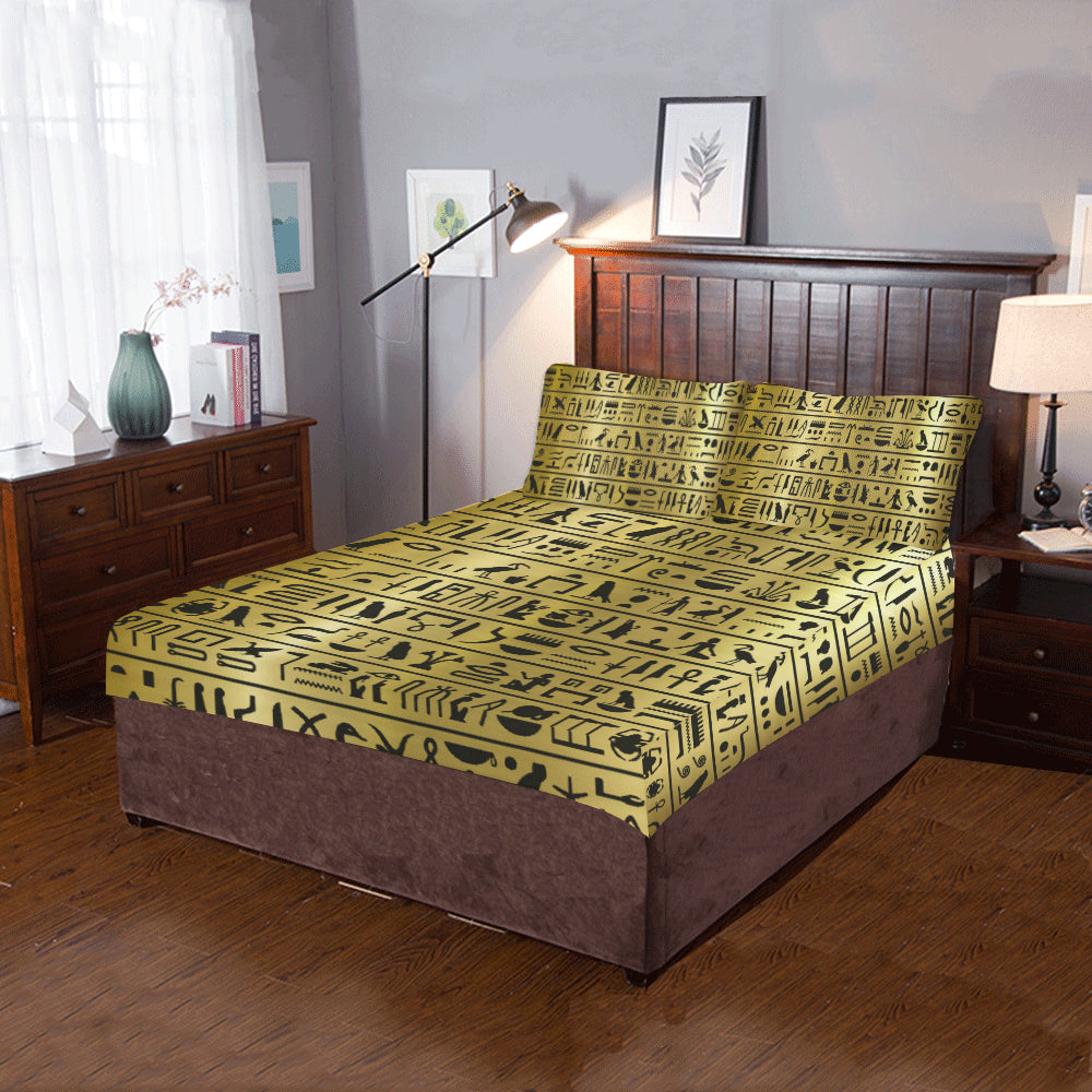 GOLD MEDU NETER 3-Piece Bedding Set