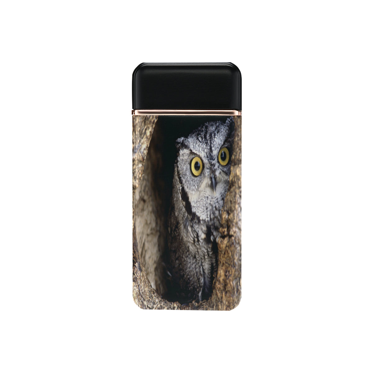 OWL IN HOLE USB Rechargeable Lighter