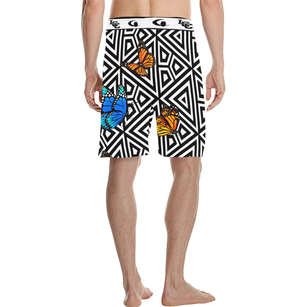 BUTTERFLY LCC Men's All Over Print Casual Shorts