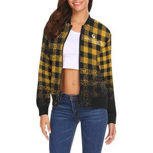 DUSTY PLAID Bomber Jacket for Women