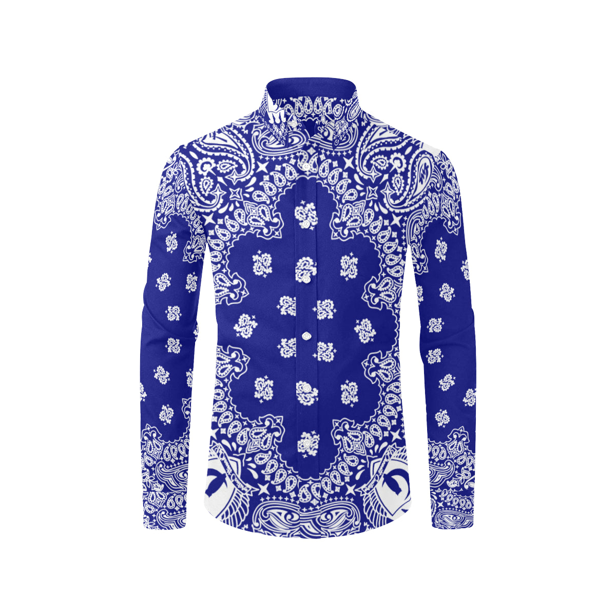 BANDANA Cs'UP Men's All Over Print Casual Dress Shirt