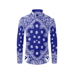 BANDANA Cs'UP Men's All Over Print Casual Dress Shirt