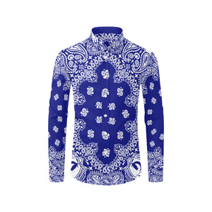 BANDANA Cs'UP Men's All Over Print Casual Dress Shirt