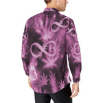 INFINITY PURPLE COSMOS Men's All Over Print Casual Dress Shirt (Model T61)