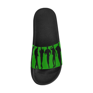 C-WALK GREEN Men's Slide Sandals (Model 057)