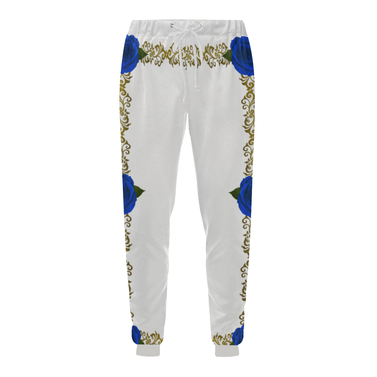 BLUE ROSES Men's All Over Print Sweatpants