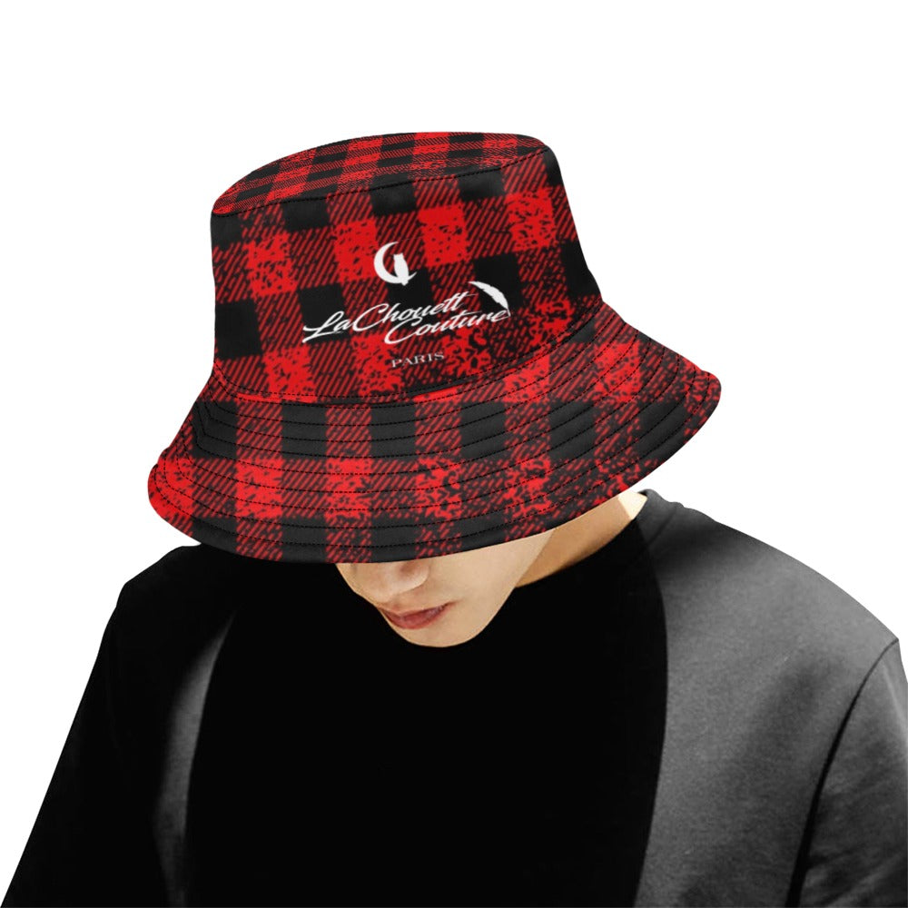 DUSTY PLAID Bucket Hat