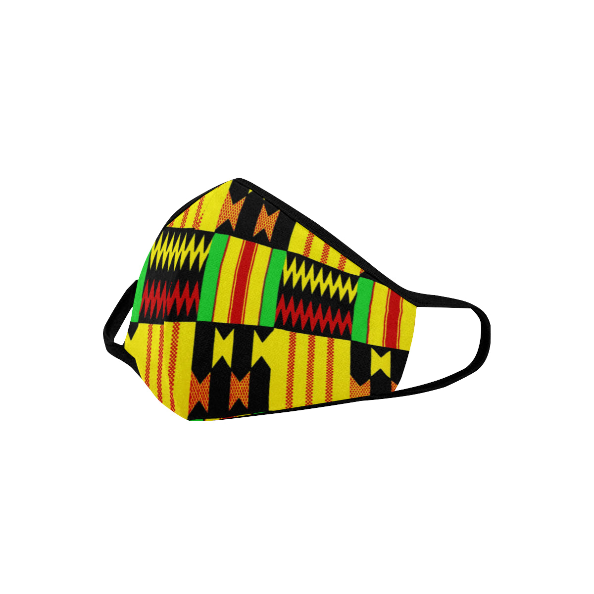 KENTE RASTA Mouth Mask in One Piece (2 Filters Included)