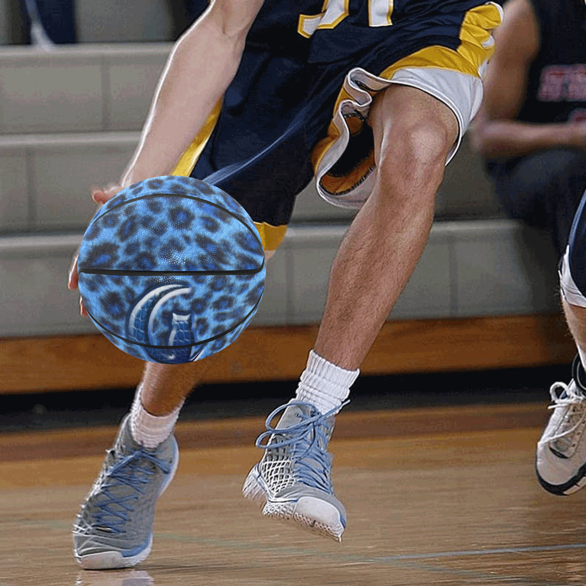 BLUE TIGER SKIN All Over Print Basketball