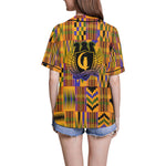 KENTE ATEF All Over Print Baseball Jersey for Women