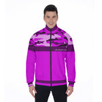 CAMOUFLAGE GRAPES Stand Collar Jacket