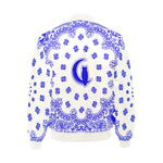 BANDANA Cs'UPWHT All Over Print Quilted Bomber Jacket for Men