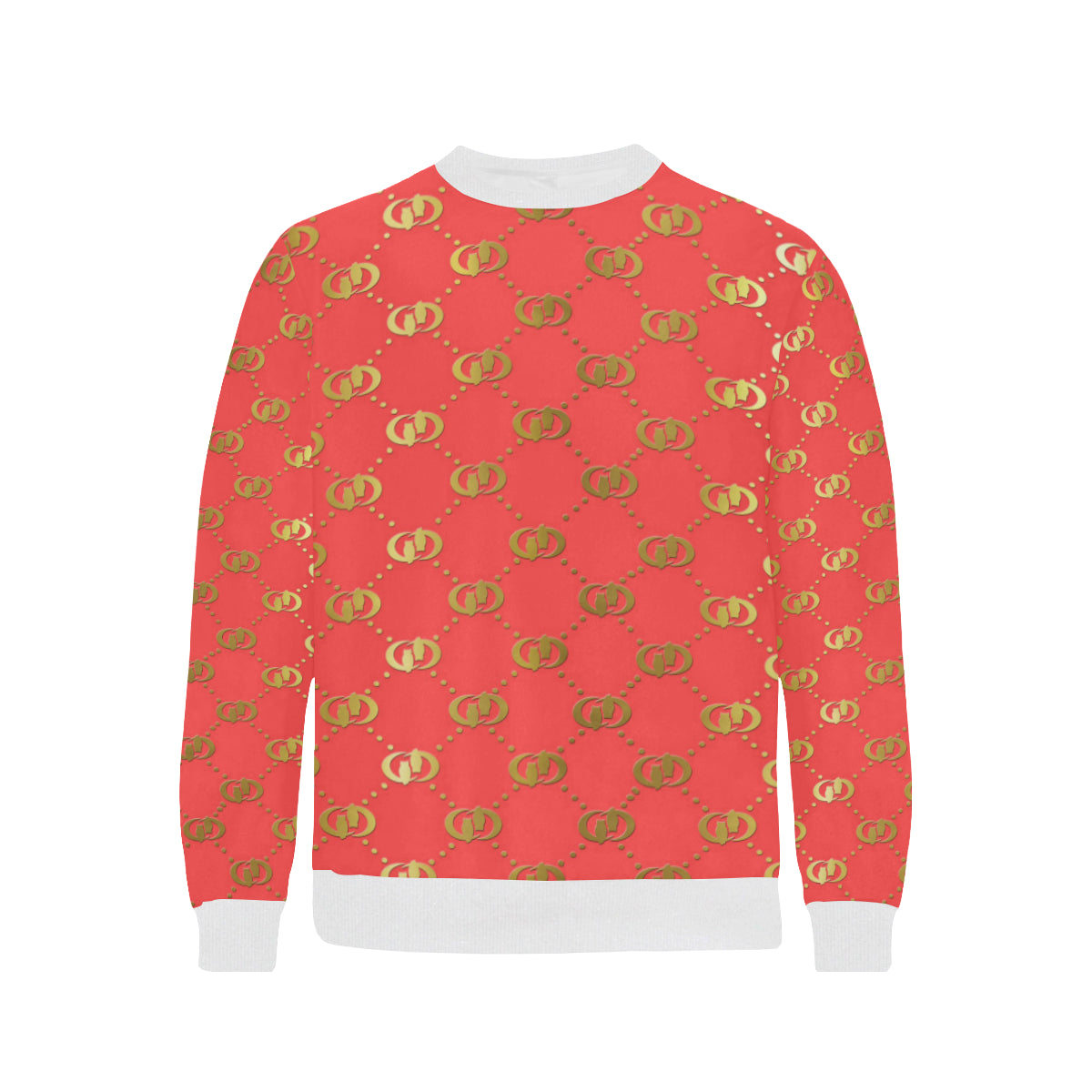 EXCELLENCE PINKGLD Men's Rib Cuff Crew Neck Sweatshirt