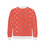 EXCELLENCE PINKGLD Men's Rib Cuff Crew Neck Sweatshirt