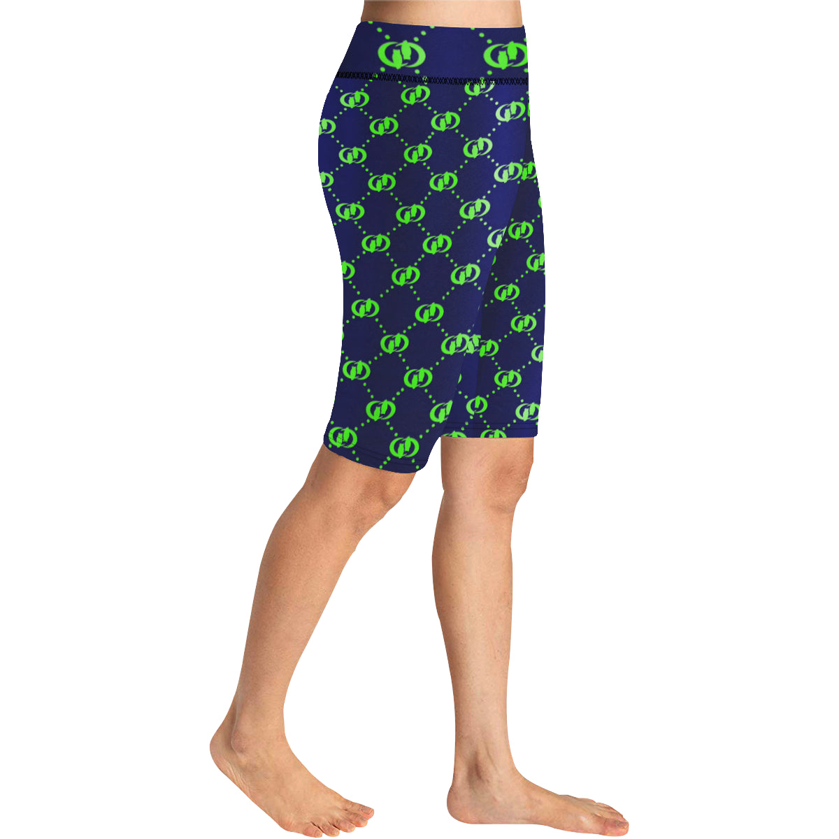 EXCELLANCE BLSKNK All Over Print Knee Length Leggings (Model L27)