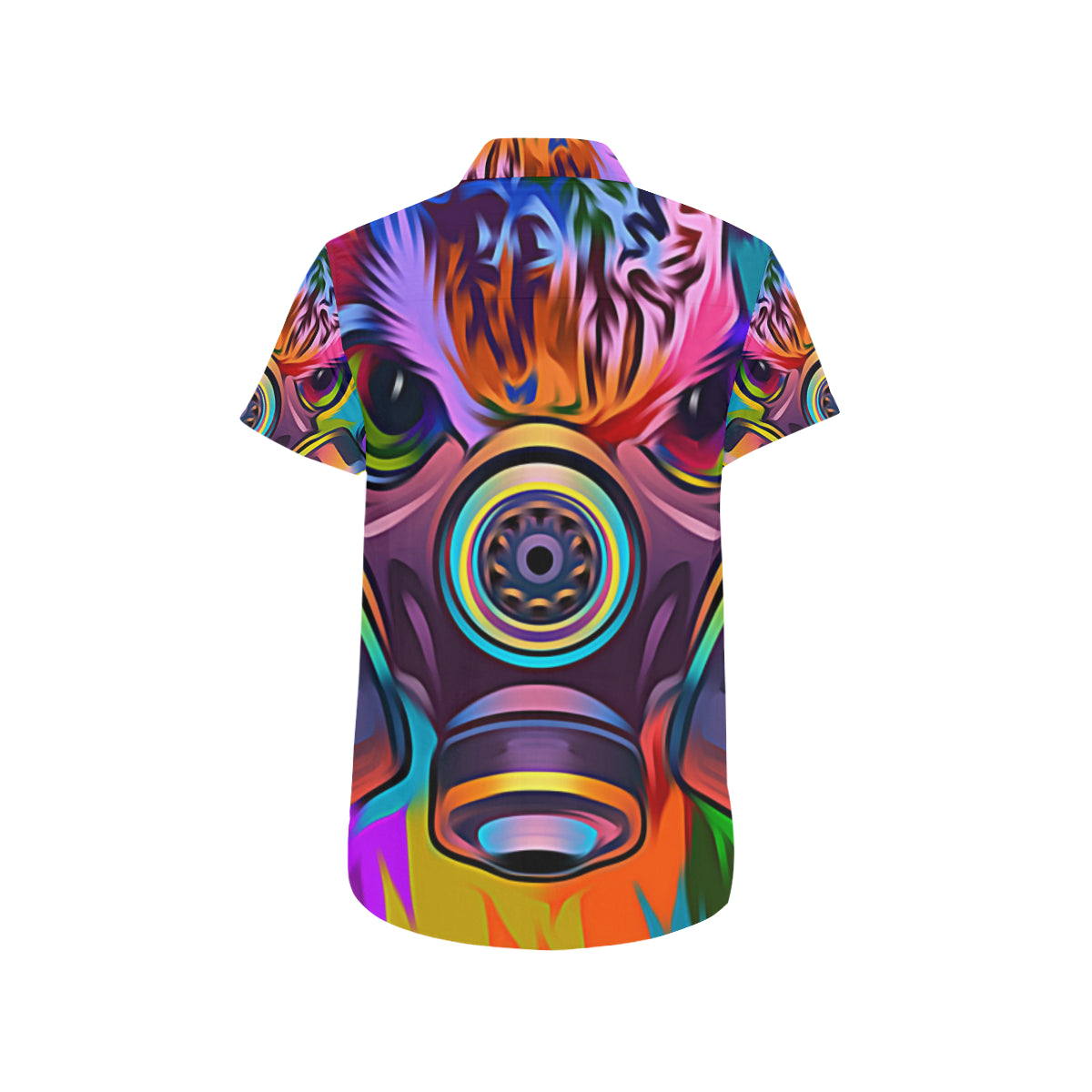 COLORING OWL Men's All Over Print Short Sleeve Shirt