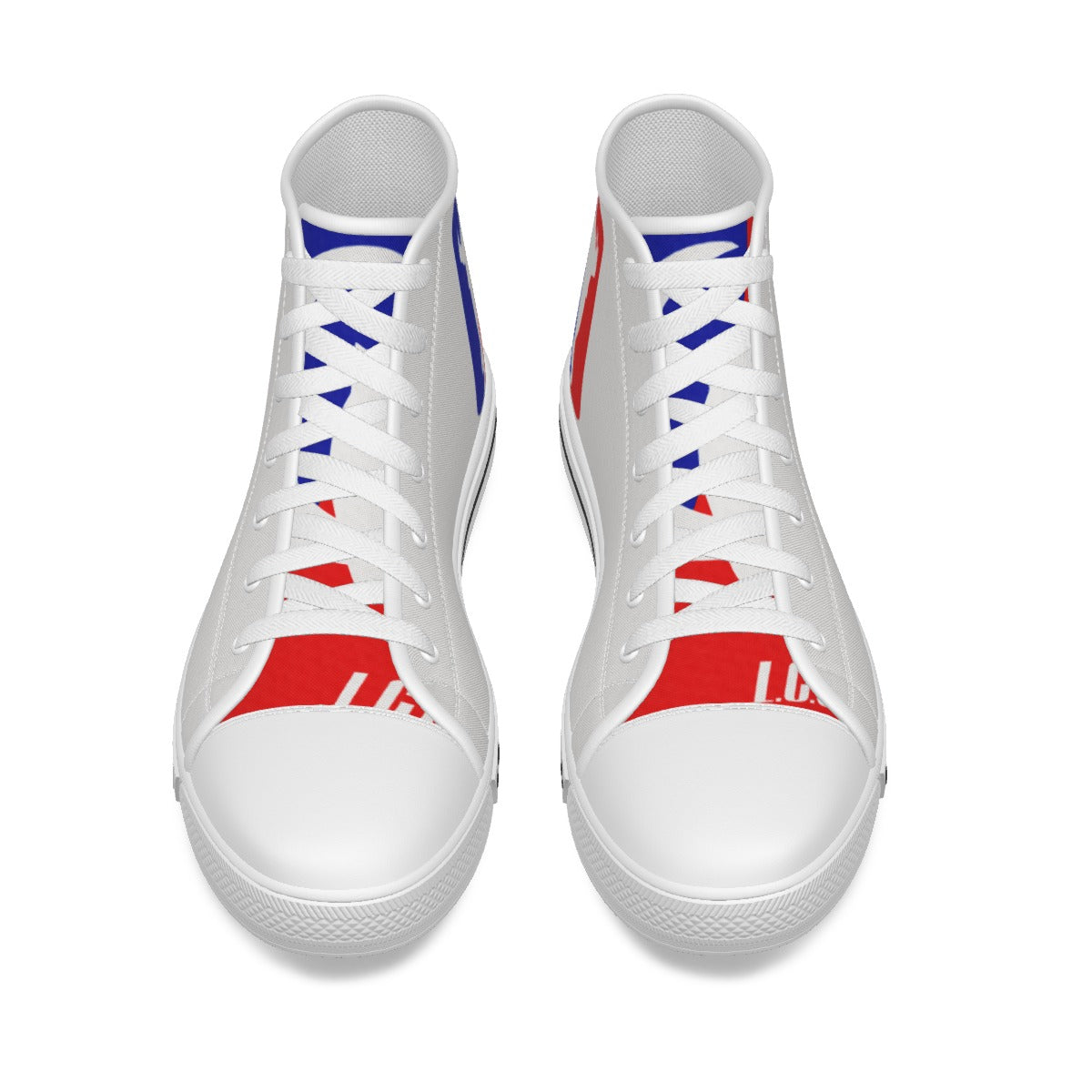 WESTSIDE WHT Men's High Canvas Shoes