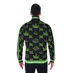 LCC WEEDY GREENBLC Men's Stand Collar Jacket