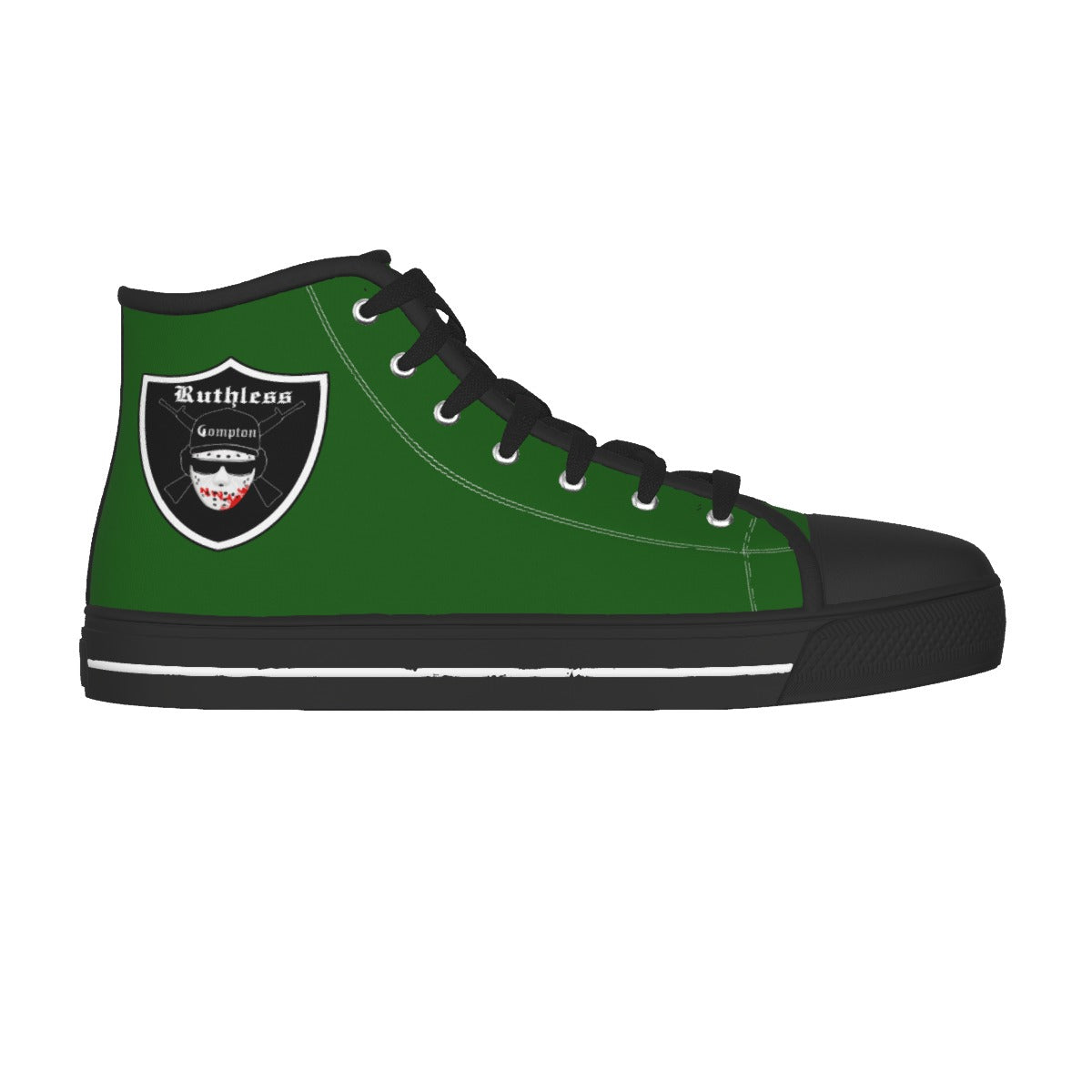 EAZY-E RUTHLESS GREEN High Canvas Shoes