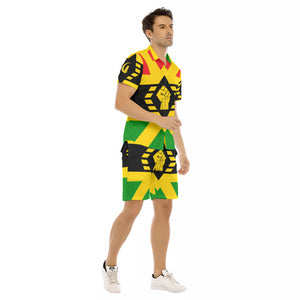 FIST UP RBG Men's Short Sleeve Shirt Sets