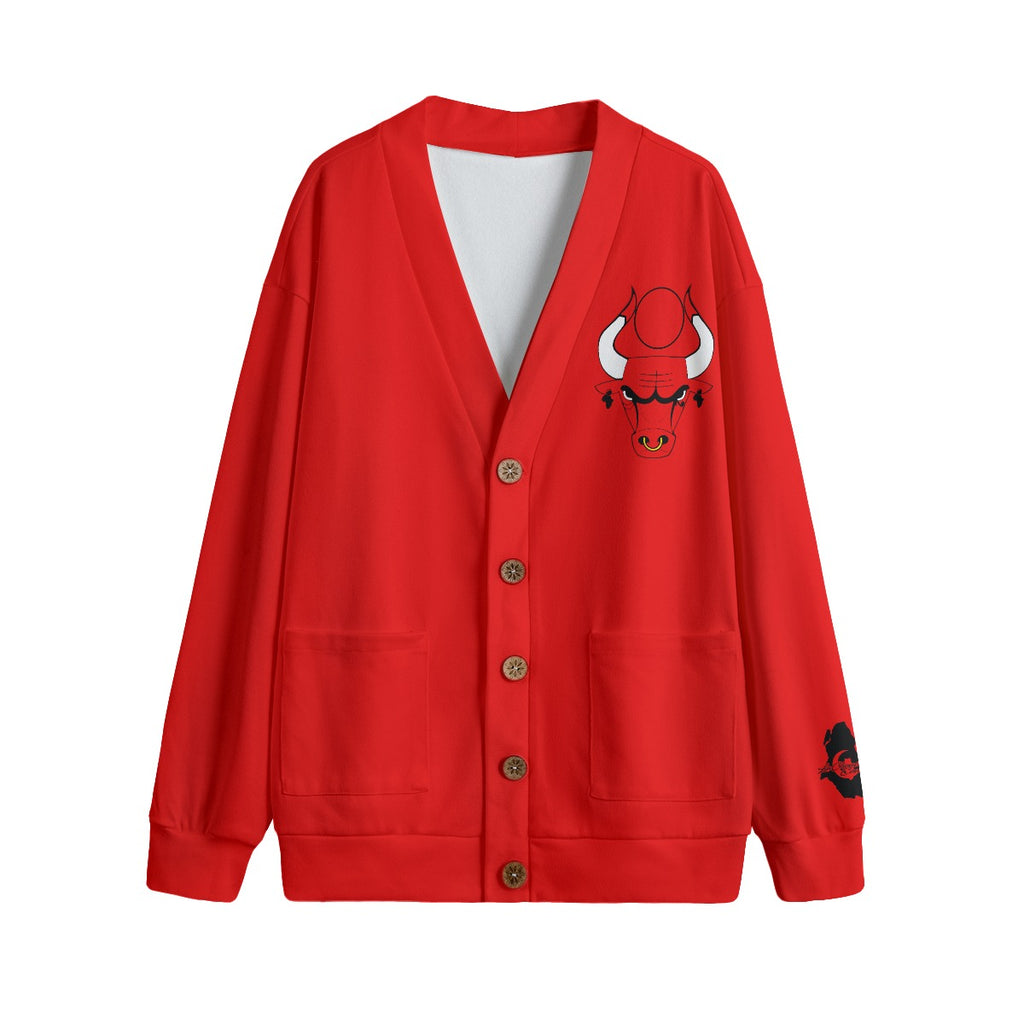 HATHOR BULLS Unisex Cardigan With Button Closure