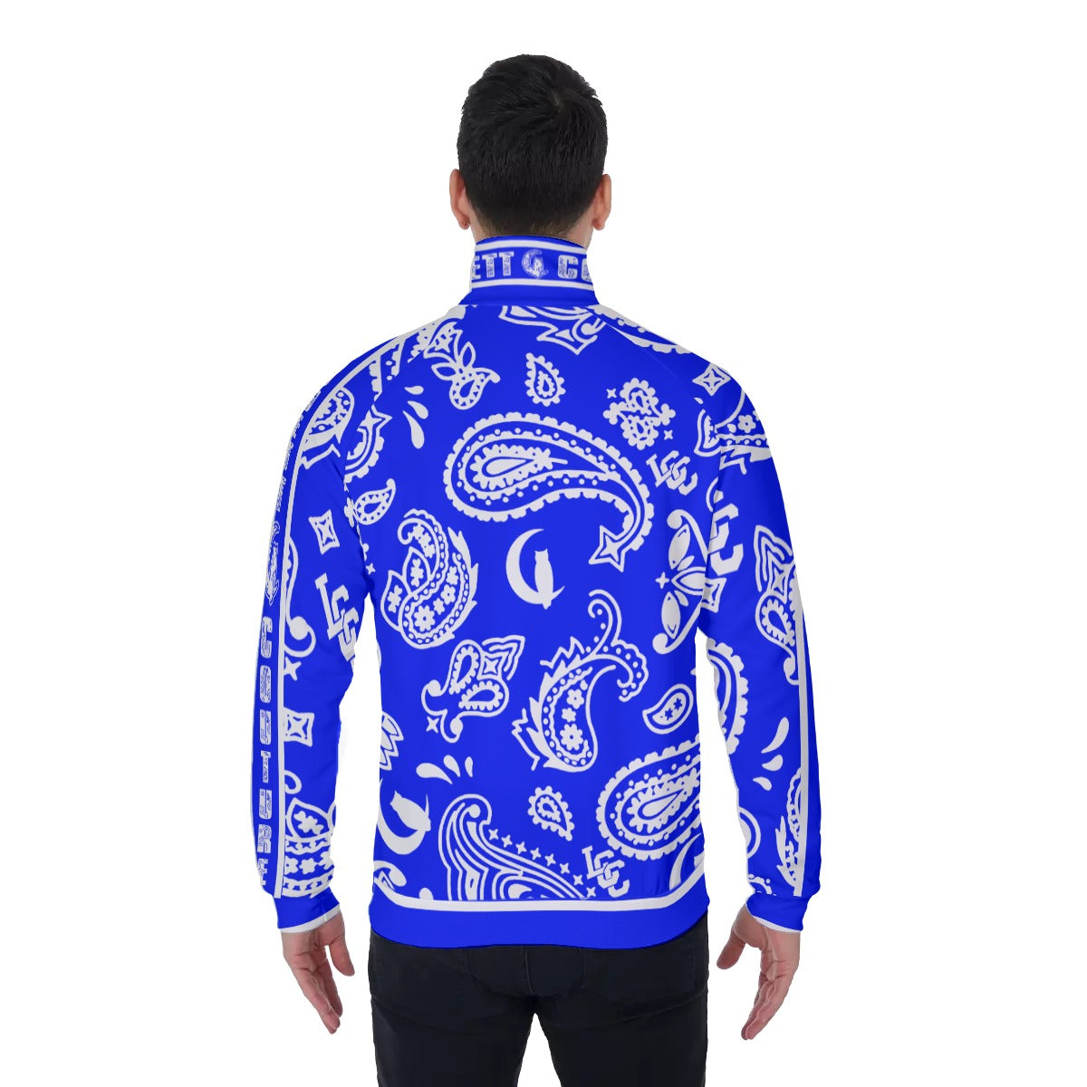 BANDANA PAISLEY Cs'UP Men's Stand Collar Jacket