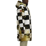 DAMIER IN GOLD Unisex Long Down Jacket