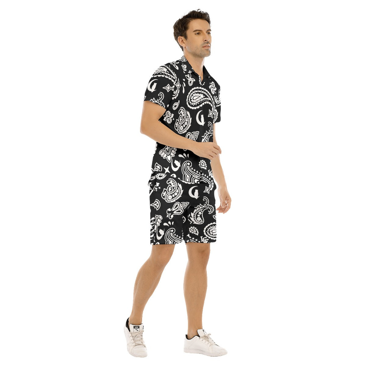 BANDANA PAISLEY BLC Men's Short Sleeve Shirt Sets
