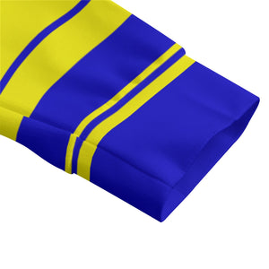 STRIPE UP CRENSHAW Unisex Lapel Collar Sweater