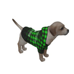DUSTY PLAID GREEN Dog's Pullover Hoodie