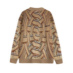 TEMBE WOOD ART Unisex V-neck Cardigan With Button Closure