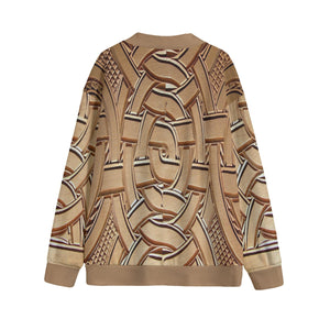 TEMBE WOOD ART Unisex V-neck Cardigan With Button Closure