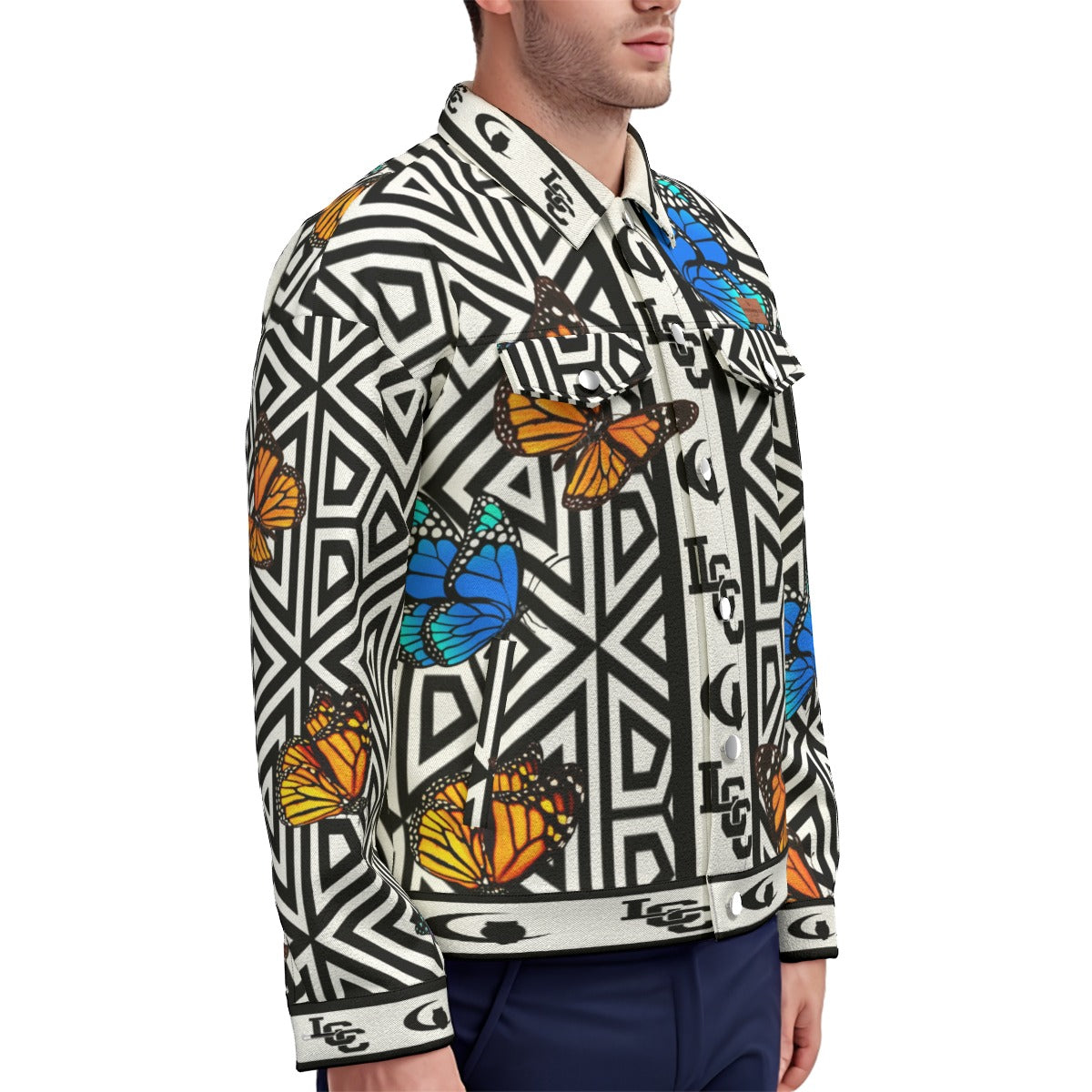 BUTTERFLY Unisex Lapel Jacket Cotton