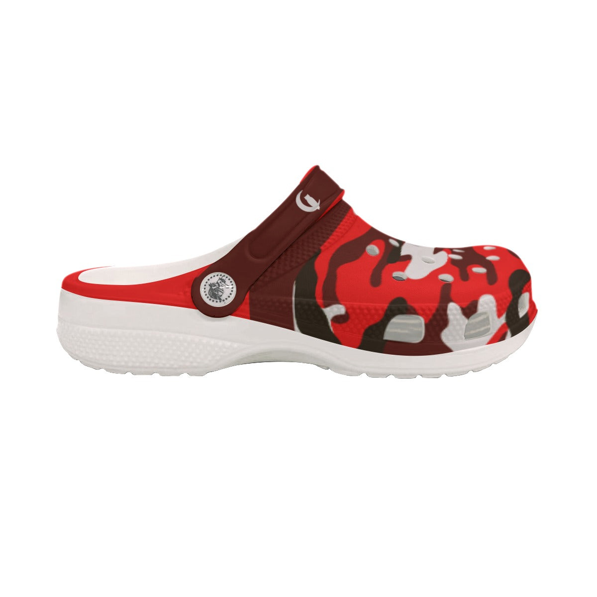 CAMOUFLAGE RED Women's Clogs