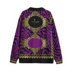 PRIVILEGE GRAPES Unisex V-neck Cardigan With Button Closure