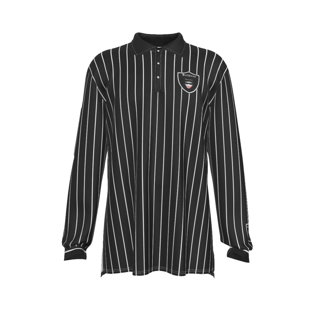 EAZY E RUTHLESS BLC Men's Long Sleeve Polo Shirt