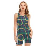 PLAID IN GOLD Women's Sleeveless One-piece Swimsuit