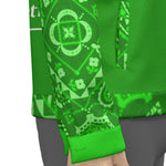 BANDANA VIRAL GREEN Unisex Lapel Jacket