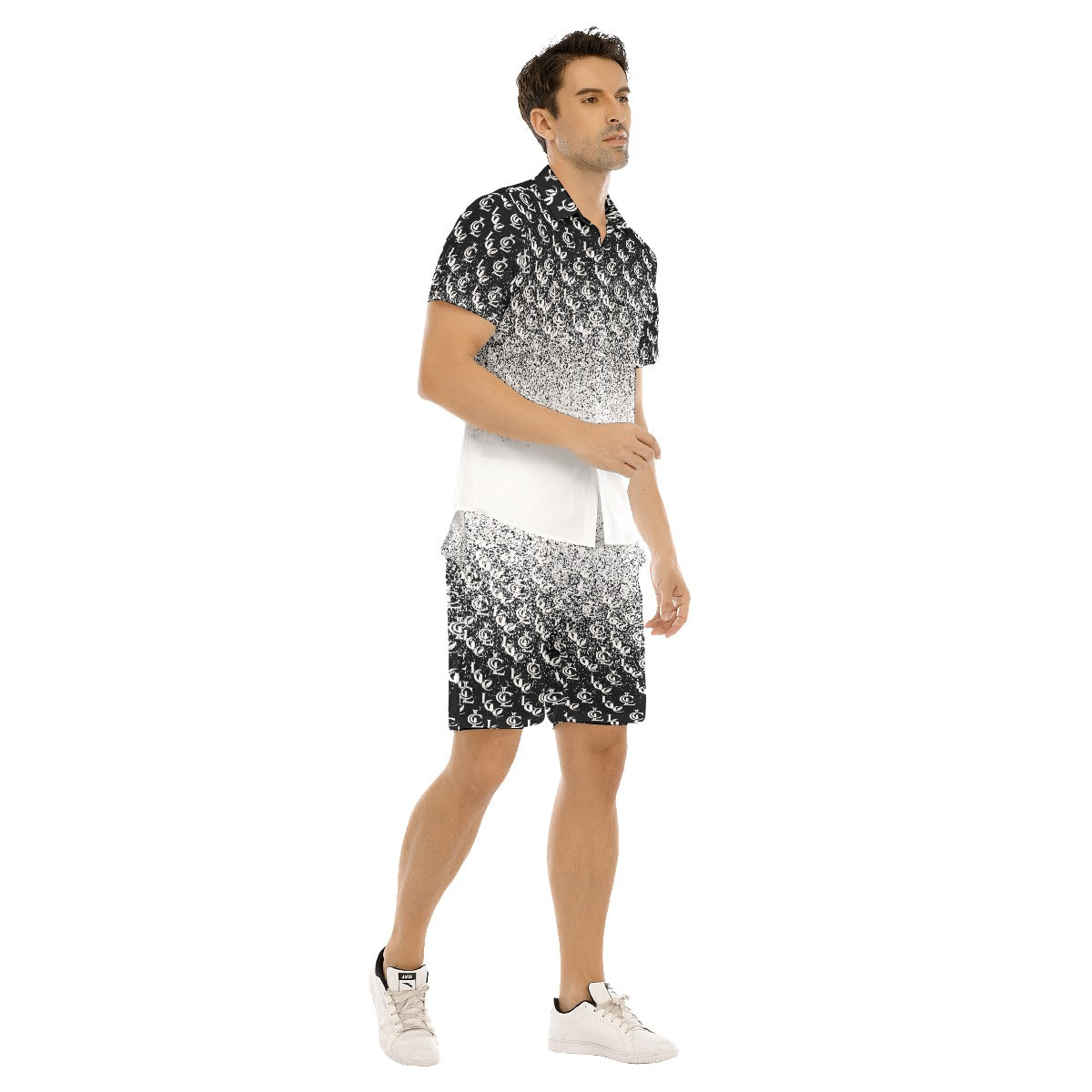 LCC NEW RICH BLC Men's Short Sleeve Shirt Set