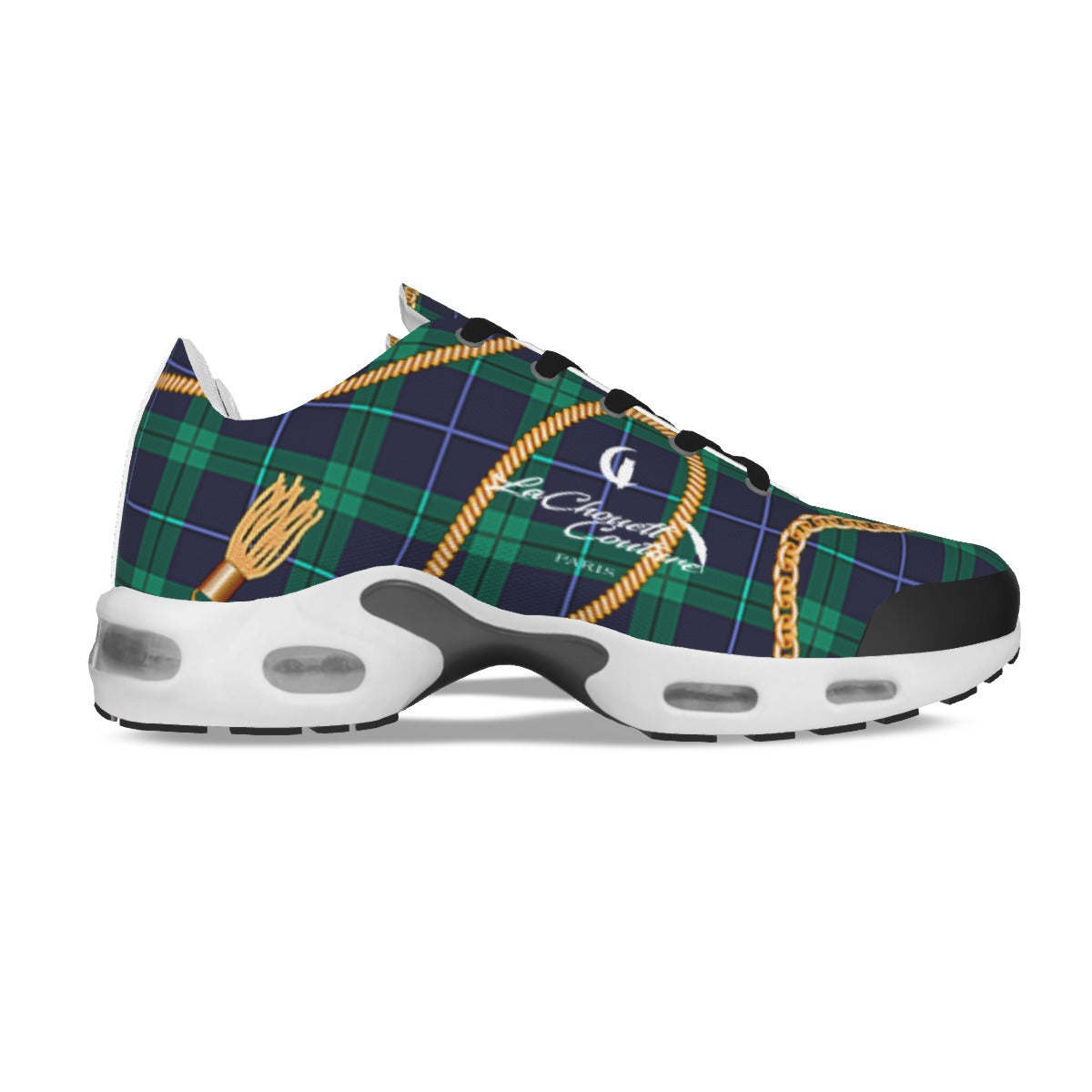 PLAID IN GOLD Women's Air Cushion Shoes