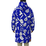 DRILLIN BLUE Unisex Long Down Jacket