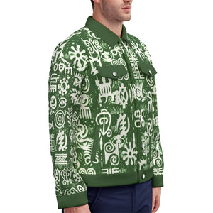 ADINKRA MIXKAKI Unisex Lapel Jacket