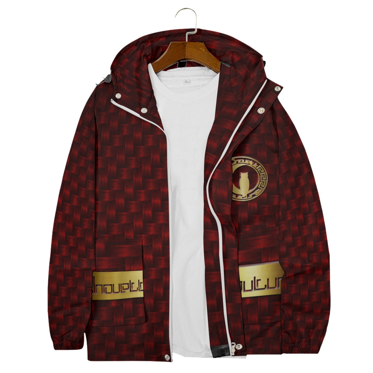 DELUXE BRDX Windbreaker With Zipper Closure And Snap Button