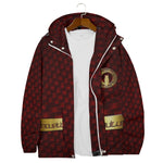 DELUXE BRDX Windbreaker With Zipper Closure And Snap Button