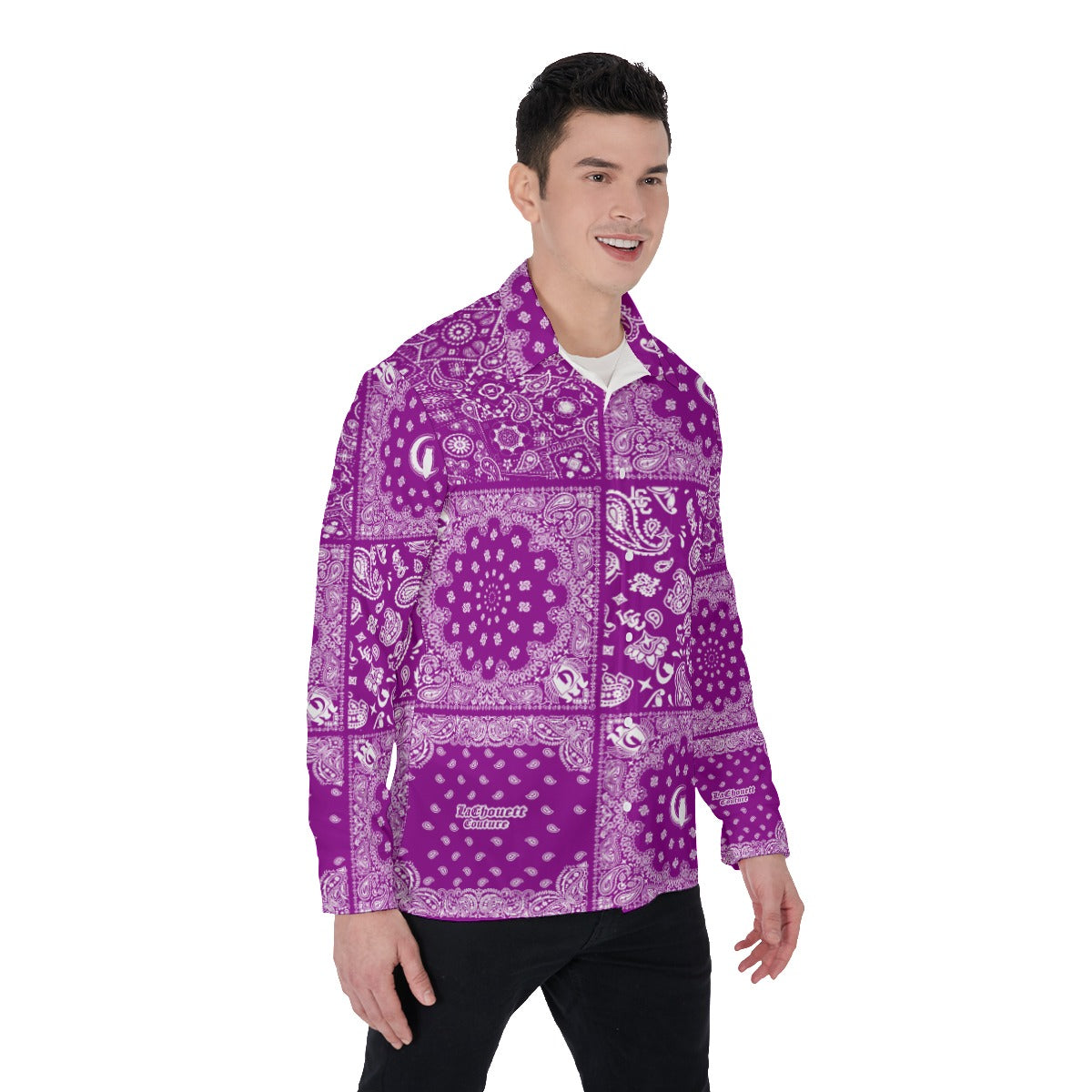 BANDANA MIX GRAPES Men's Long Sleeve Shirt