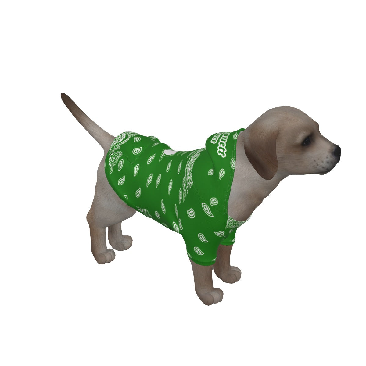 BANDANA GREEN Dog's Pullover Hoodie