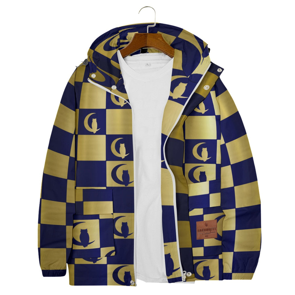 Damier LCC Windbreaker With Zipper Closure And Snap Button