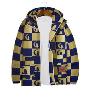 Damier LCC Windbreaker With Zipper Closure And Snap Button