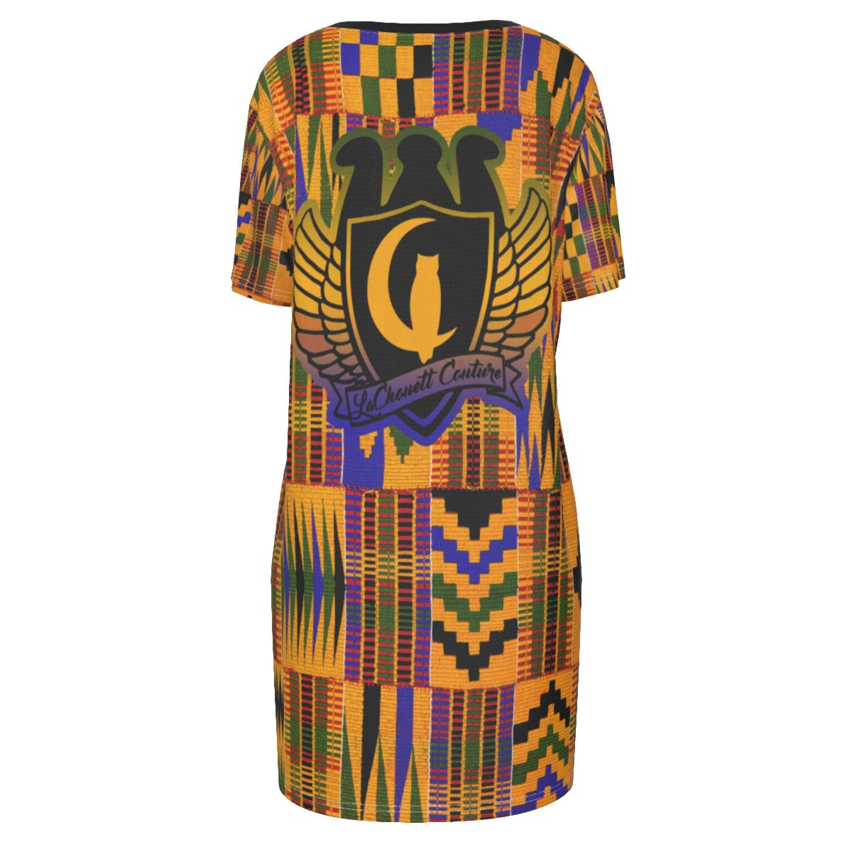 KENTE ATEF Women's Short Sleeve Waist Dress